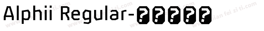 Alphii Regular字体转换